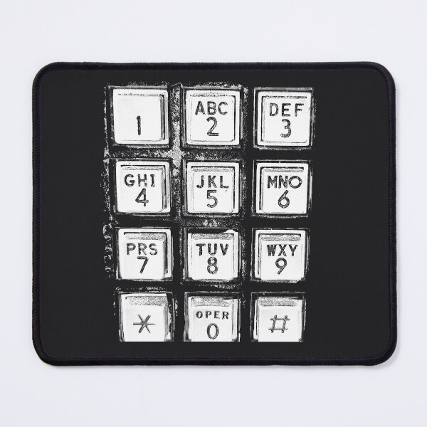Item preview, Vintage old school Pay Phone number buttons designed and sold by AuroraXGreen.