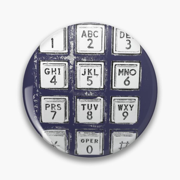 Item preview, Vintage old school Pay Phone number buttons designed and sold by AuroraXGreen.