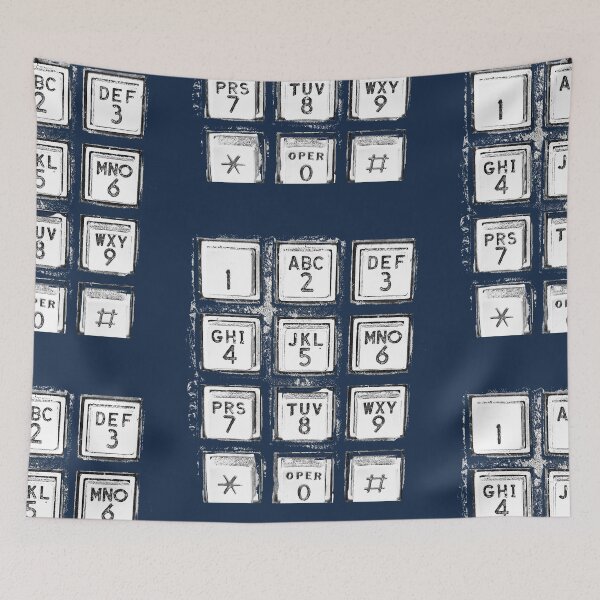 Item preview, Vintage old school Pay Phone number buttons designed and sold by AuroraXGreen.