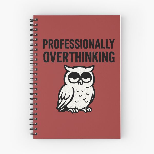 Item preview, The owl thinks too much, all the time and everything designed and sold by SissiTer-Art.