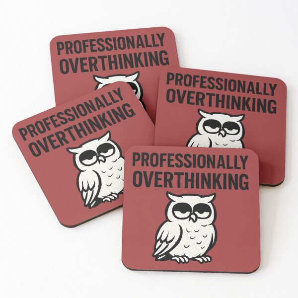 Item preview, The owl thinks too much, all the time and everything designed and sold by SissiTer-Art.
