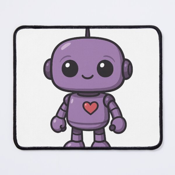 Item preview, Cute Purple Robot designed and sold by zoecreatiwe.