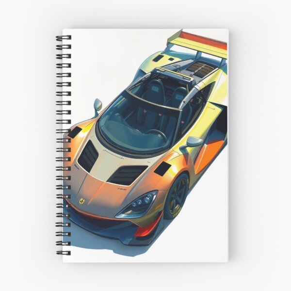 Item preview, Exotic racing car drawing powerful classic sports supercar orange color designed and sold by koringaFTS.