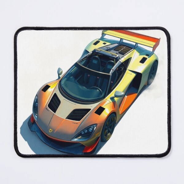 Item preview, Exotic racing car drawing powerful classic sports supercar orange color designed and sold by koringaFTS.