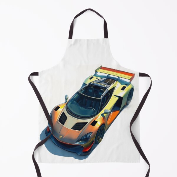 Item preview, Exotic racing car drawing powerful classic sports supercar orange color designed and sold by koringaFTS.