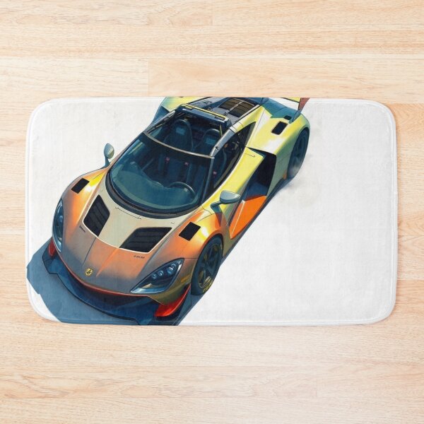 Item preview, Exotic racing car drawing powerful classic sports supercar orange color designed and sold by koringaFTS.