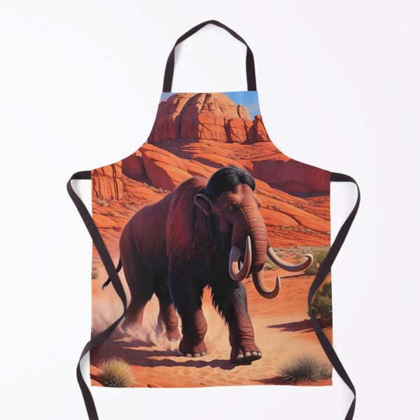 Item preview, Utah Mammoth Illustration – Stylized Mammoth with Utah Landscape designed and sold by echowood26.