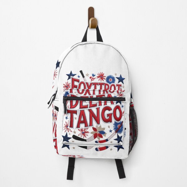 Item preview, Foxtrot Delta Tango Bold Embroidered Hockey Patch Design designed and sold by ArtDesignTp.