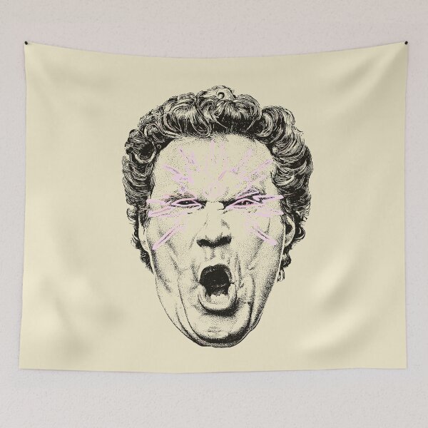 Artikelvorschau, Will Ferrell Trippy Portrait entworfen und verkauft von Mystikos Art.
