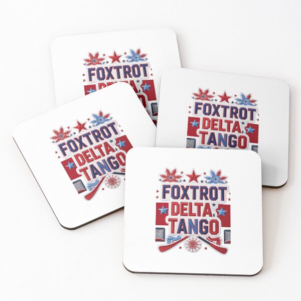 Item preview, Foxtrot Delta Tango Patriotic Embroidered Hockey Patch Design designed and sold by ArtDesignTp.