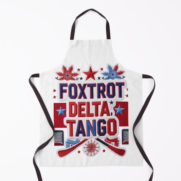 Item preview, Foxtrot Delta Tango Patriotic Embroidered Hockey Patch Design designed and sold by ArtDesignTp.