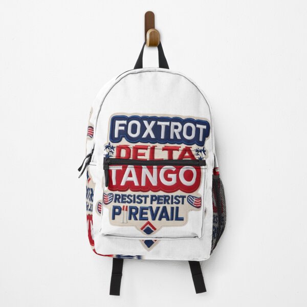 Item preview, Foxtrot Delta Tango Embroidered Patriotic Patch Design  Resist Persist Prevail designed and sold by ArtDesignTp.