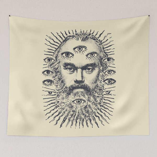 Item preview, Spiritual Guru Visionary Portrait designed and sold by Mystikos Art.