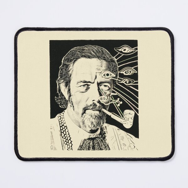 Item preview, Alan Watts Visionary Portrait designed and sold by Mystikos Art.
