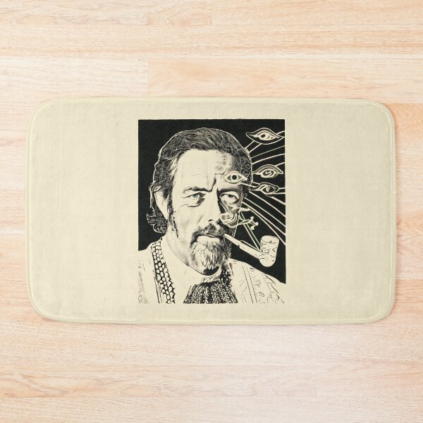 Item preview, Alan Watts Visionary Portrait designed and sold by Mystikos Art.