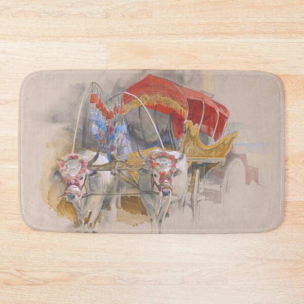Item preview, Oxen Carriage in Constantinople designed and sold by 19th Century in Color.