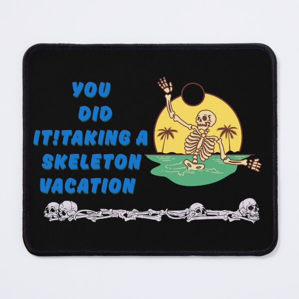 Item preview, Skeleton Beach Vacation – Funny Summer Skeleton Design designed and sold by DiscVenture.