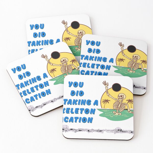 Item preview, Skeleton Beach Vacation – Funny Summer Skeleton Design designed and sold by DiscVenture.