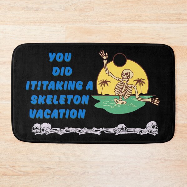 Item preview, Skeleton Beach Vacation – Funny Summer Skeleton Design designed and sold by DiscVenture.