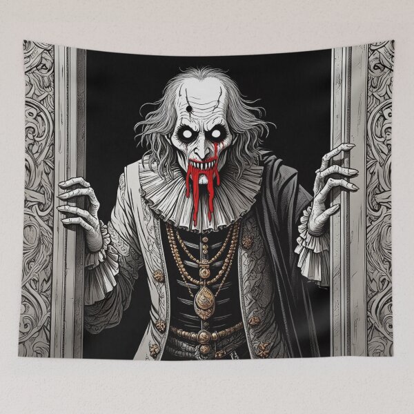 Item preview,  blood soaked horrific Evil vampire lord of death staring at you designed and sold by Vintage Designs +.