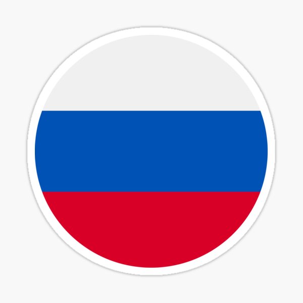 Flag of Russia (since 1991) Sticker for Sale by Smaragdas