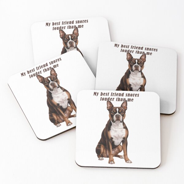 Item preview, Dark Brown Boston Terrier Art  designed and sold by Pawtraitvibes.