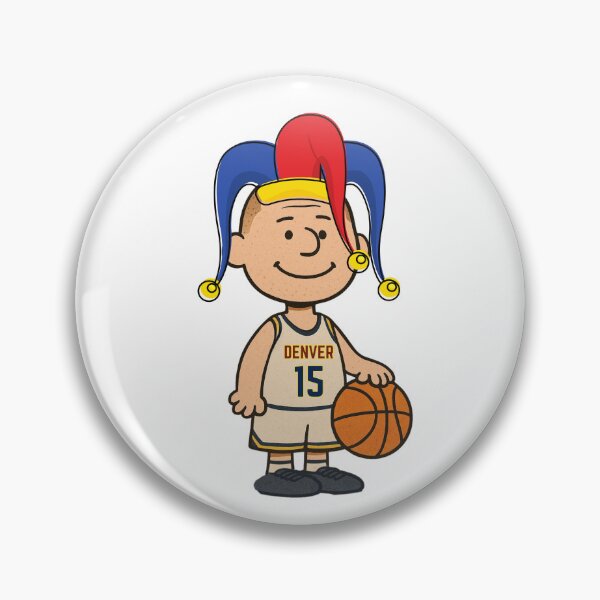 Item preview, denver basketball cartoon, jokic cartoon t-shirt sticker designed and sold by Bits & Bops Boutique.