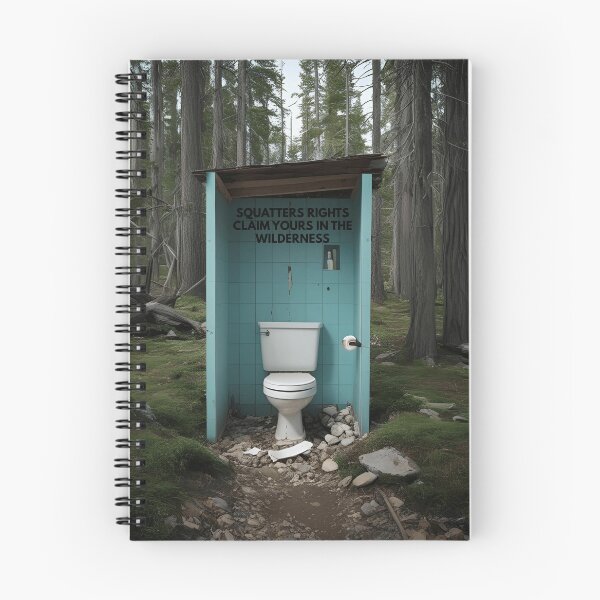 Item preview, Squatters’ Rights – Funny Outdoor Toilet Camping Shirt designed and sold by sniffpad.
