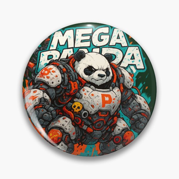 Item preview, Mega Panda: Cyber Armor Warrior designed and sold by Thaivi Design.