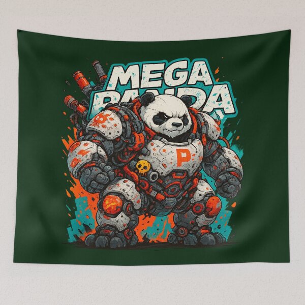 Item preview, Mega Panda: Cyber Armor Warrior designed and sold by Thaivi Design.