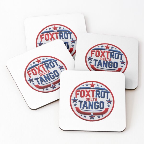 Item preview, Foxtrot Delta Tango Bold Patriotic Embroidered Patch Design designed and sold by ArtDesignTp.