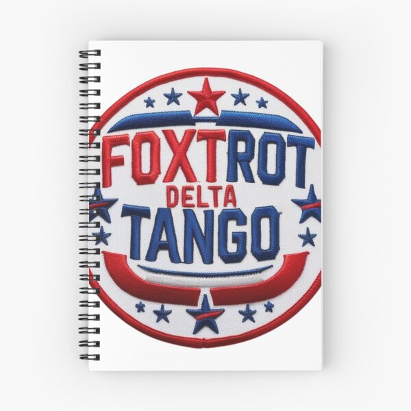 Item preview, Foxtrot Delta Tango Bold Patriotic Embroidered Patch Design designed and sold by ArtDesignTp.