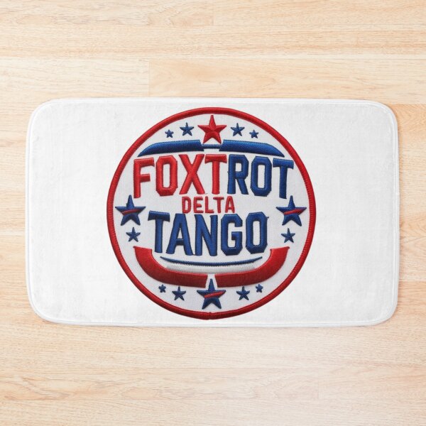 Item preview, Foxtrot Delta Tango Bold Patriotic Embroidered Patch Design designed and sold by ArtDesignTp.