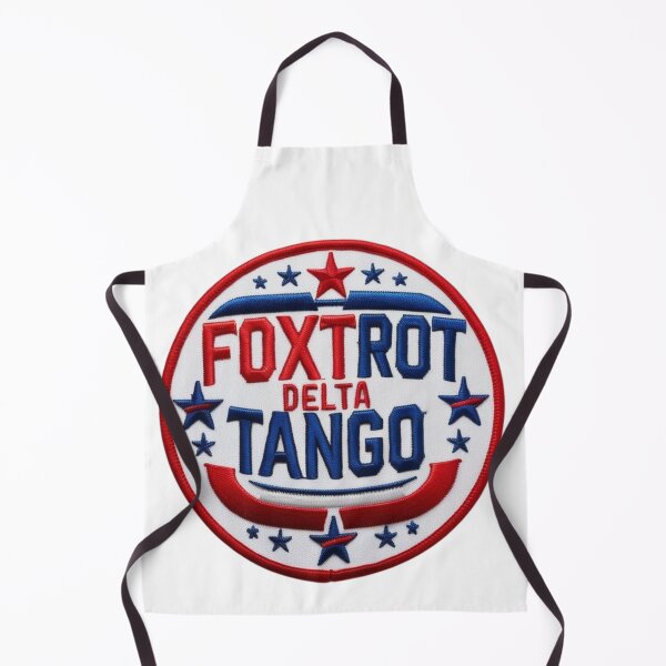 Item preview, Foxtrot Delta Tango Bold Patriotic Embroidered Patch Design designed and sold by ArtDesignTp.