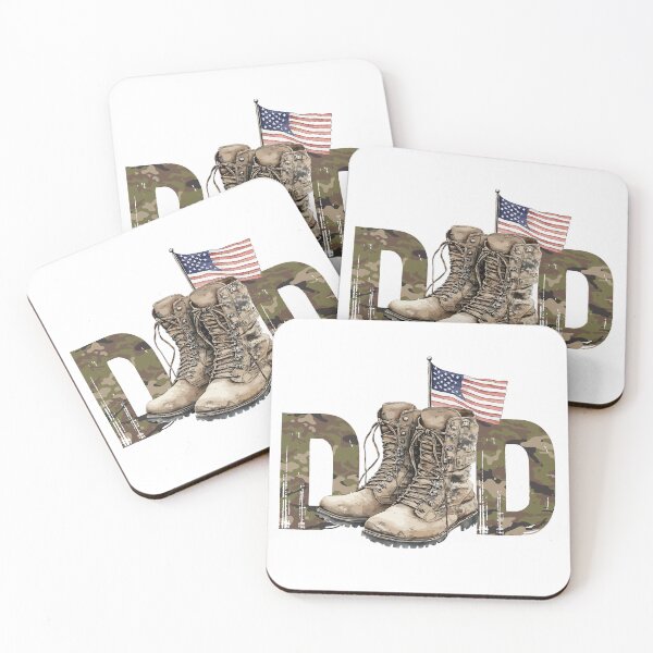Item preview, Military Dad | Camo Boots & American Flag Patriotic Design designed and sold by UNIGRAPHIX.