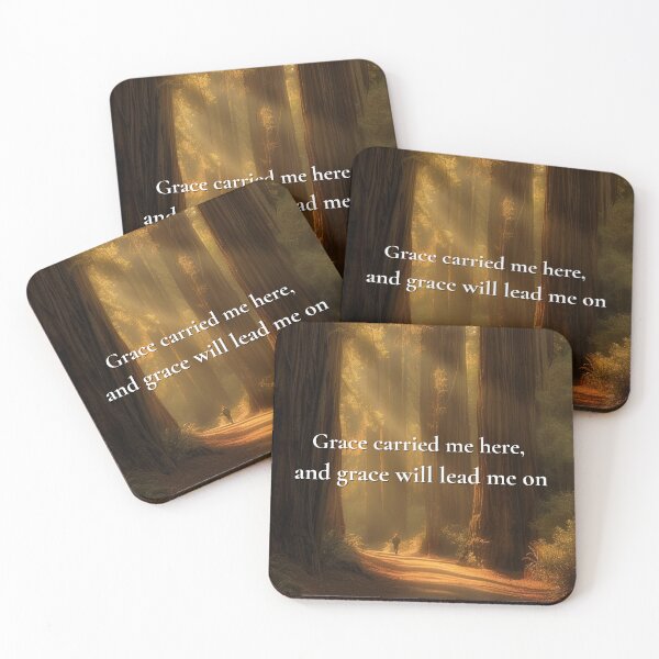 Item preview, Grace Carried Me Here, and Grace Will Lead Me On | Christian Inspirational Art designed and sold by DivineWordsArt.