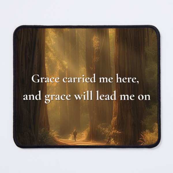 Item preview, Grace Carried Me Here, and Grace Will Lead Me On | Christian Inspirational Art designed and sold by DivineWordsArt.