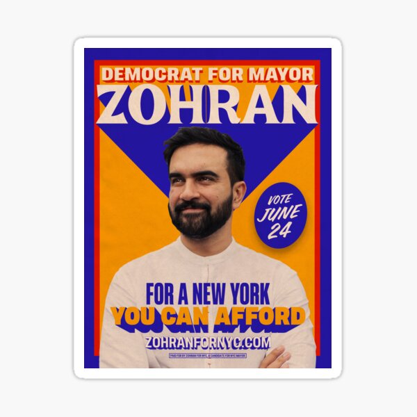 Item preview, Zohran for New York City designed and sold by Wick Designs.