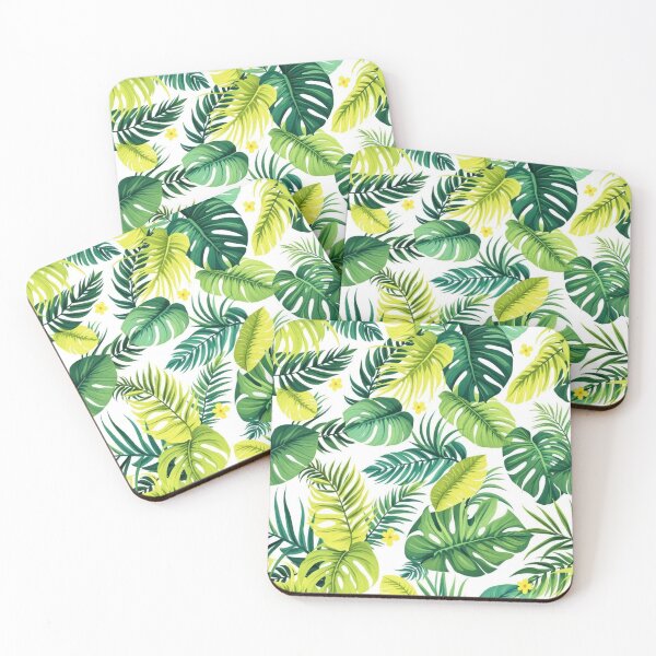 Item preview, Tropical Leaf Seamless Pattern – Monstera and Palm Jungle Design in Lush Greens designed and sold by Sunstone Print.