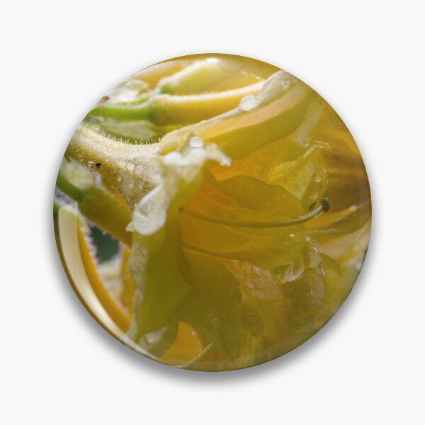 Item preview, Profile of yellow azalea cluster after a spring rain designed and sold by lisavonbiela.