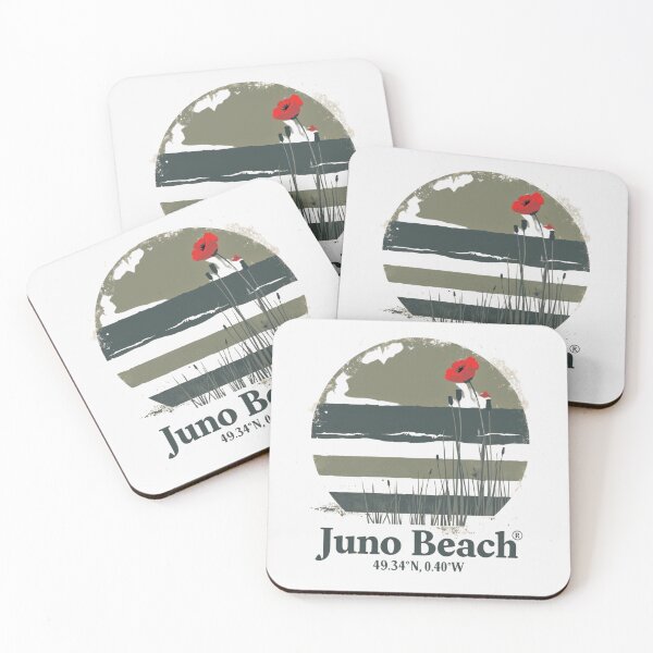 Item preview, Coordinates of Valor - Juno Beach designed and sold by PosiPrints.