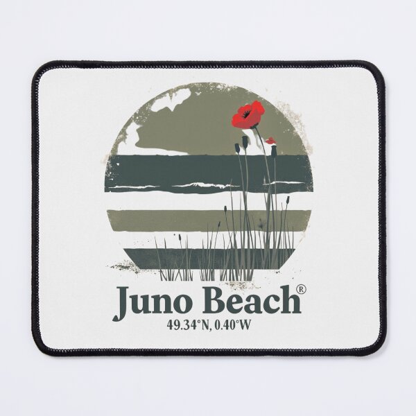 Item preview, Coordinates of Valor - Juno Beach designed and sold by PosiPrints.