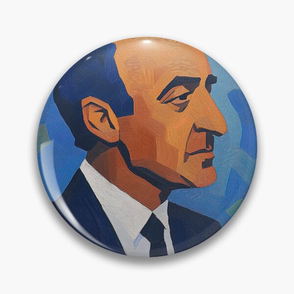 Item preview, Oscar Niemeyer portrait | Post-impressionist painting style designed and sold by ComicsFactory.