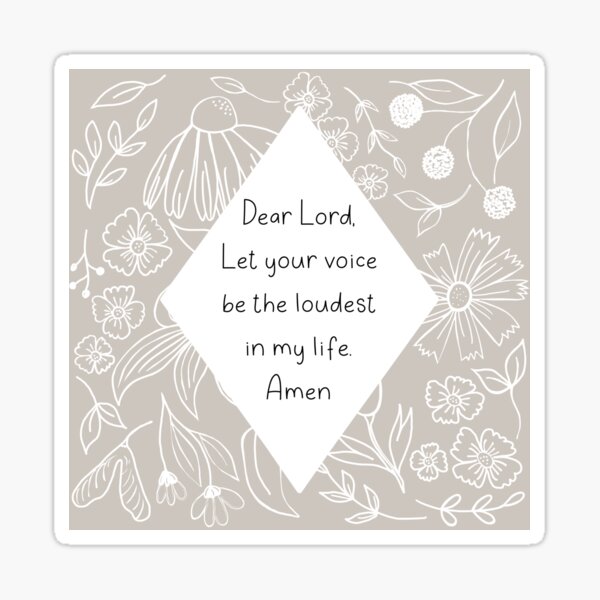 Item preview, The Lord's Voice - faith based art designed and sold by Willow & Grace Designs.