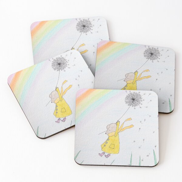 Item preview, Mouse with Dandelion | Cute Character | Uplifting Drawings designed and sold by AngelaMarieArt.