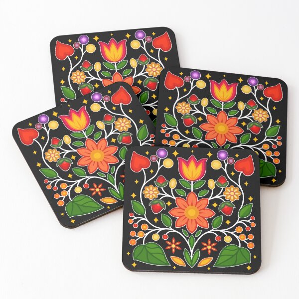 Item preview, Ojibwe Flowers and Strawberries designed and sold by YalenArt.