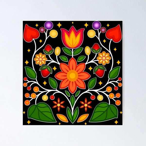Item preview, Ojibwe Flowers and Strawberries designed and sold by YalenArt.