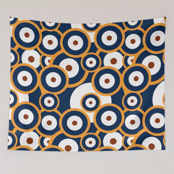 Item preview, Repeat pattern Classic Retro RAF mod roundel designed and sold by ModSupporters.