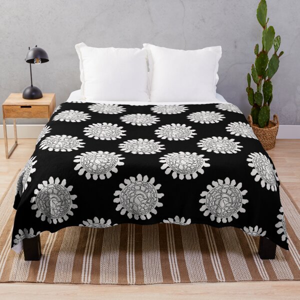 Item preview, Blush Abstract Circles on Black Repeat Blender Pattern designed and sold by Fezzyboo.