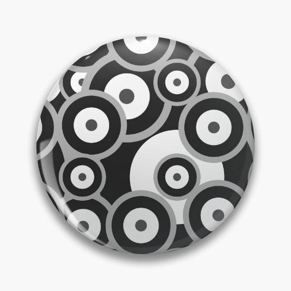 Item preview, Monochrome Repeat pattern Classic Retro RAF mod roundel designed and sold by ModSupporters.